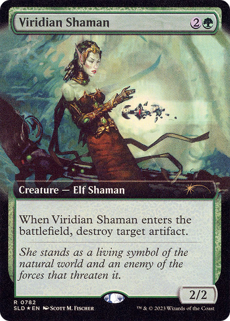 Viridian Shaman (Extended Art) [Secret Lair Drop]: (Extended Art) Foil