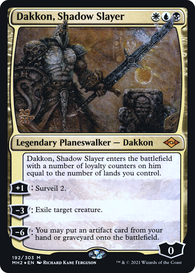 Dakkon, Shadow Slayer [Modern Horizons 2 Promos] Foil