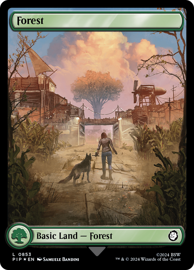 Forest (0853) (Surge Foil) [Fallout] Foil