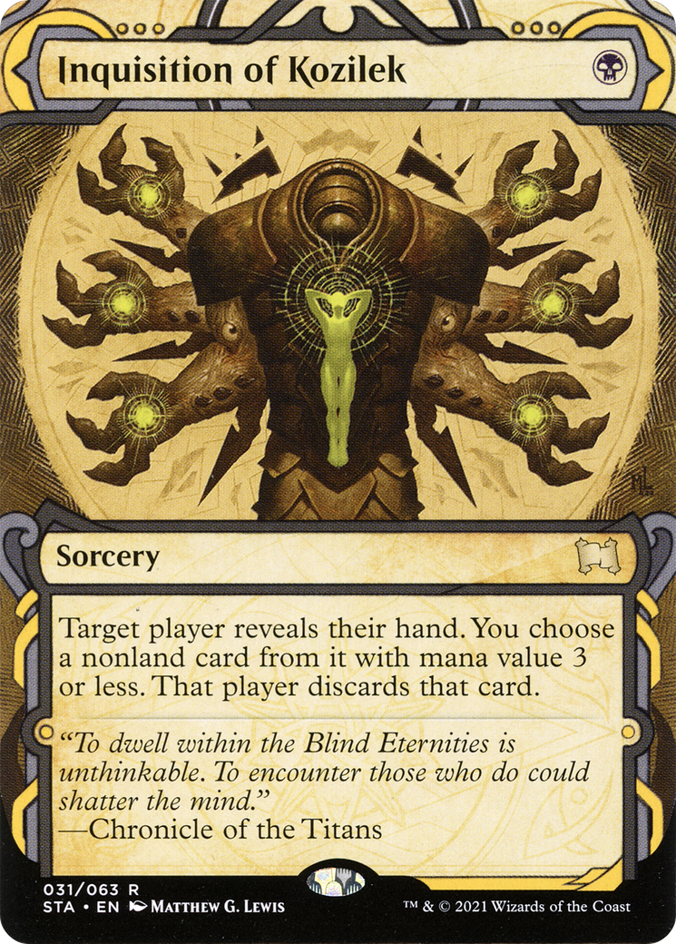 Inquisition of Kozilek: (Showcase) (Borderless) [Strixhaven Mystical Archive] Foil