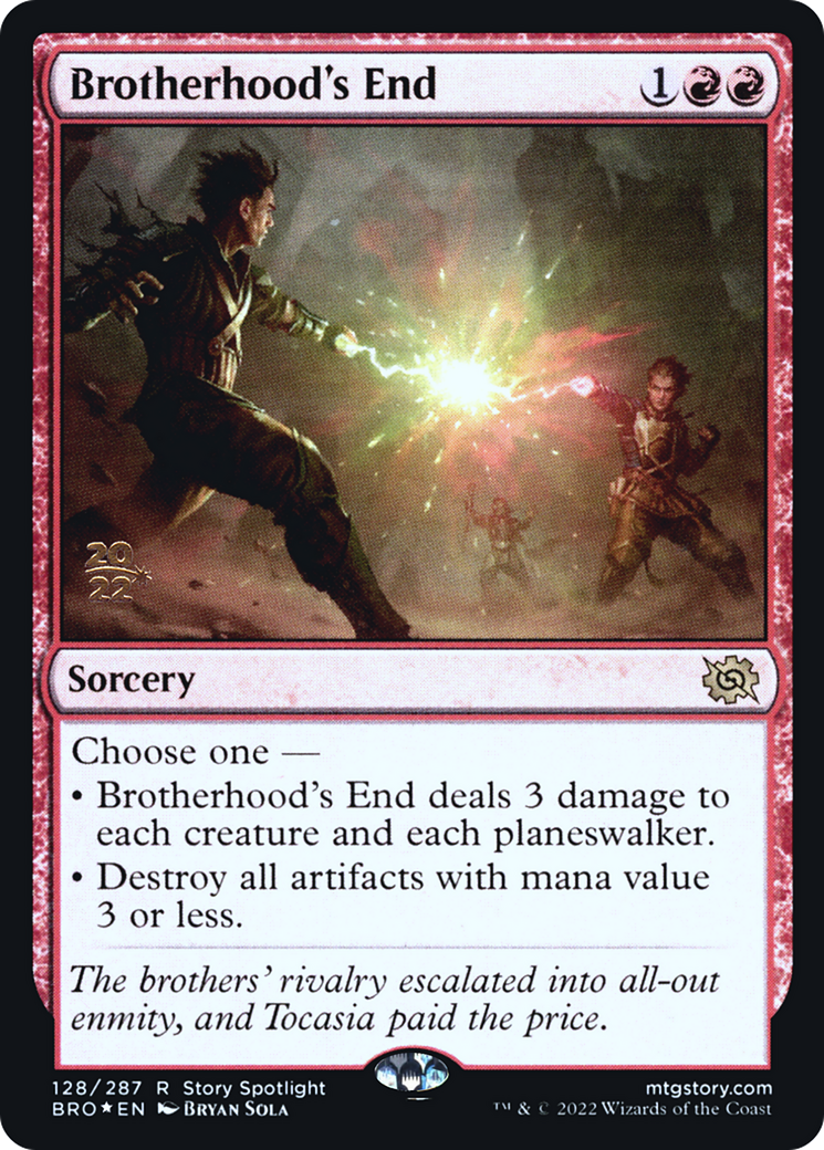 Brotherhood's End - The Brothers' War Promos Foil
