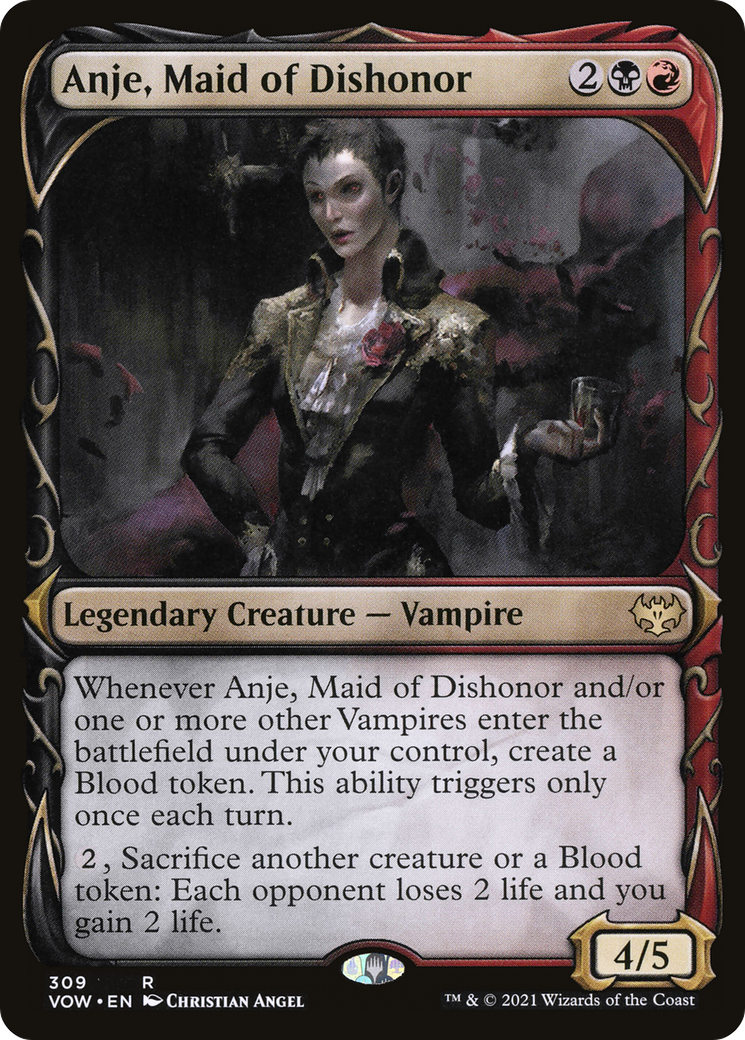 Anje, Maid of Dishonor (Showcase) - Innistrad: Crimson Vow: (Showcase)