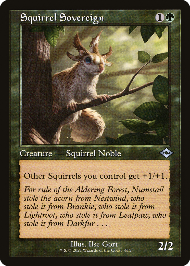 Squirrel Sovereign (Retro Frame) - [Modern Horizons 2]