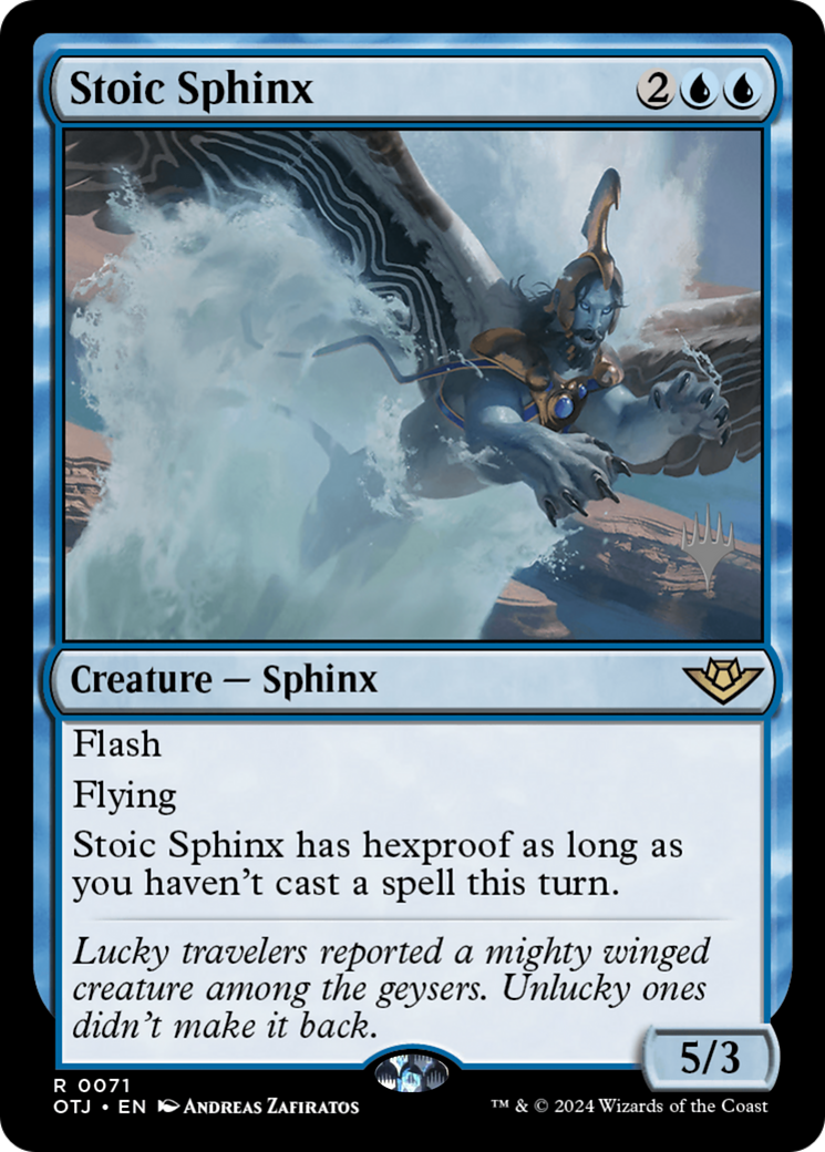 Stoic Sphinx - [Outlaws of Thunder Junction Promos]