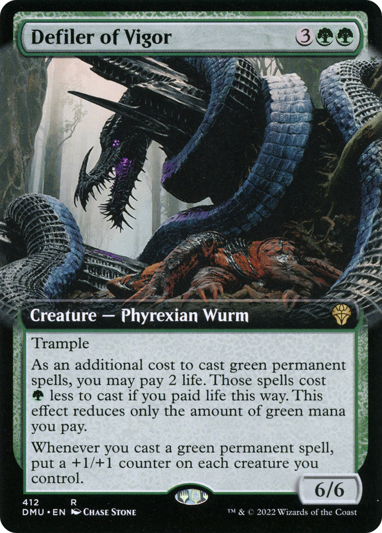 Defiler of Vigor (Extended Art): (Extended Art) [Dominaria United]