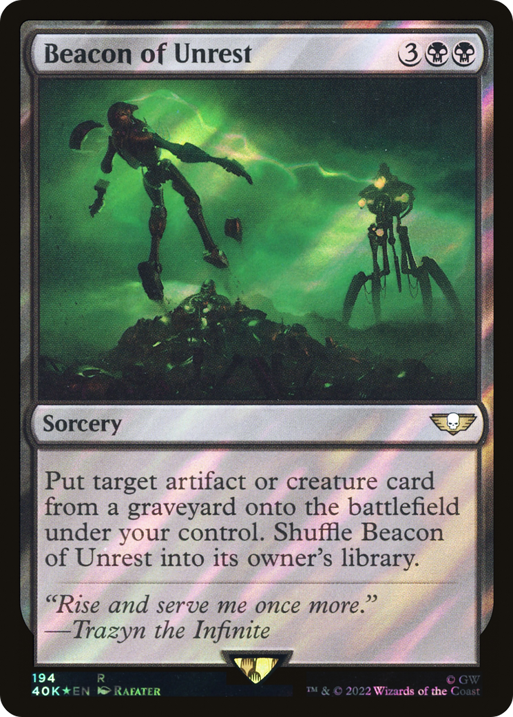 Beacon of Unrest (Surge Foil) - Warhammer 40,000 Commander Foil