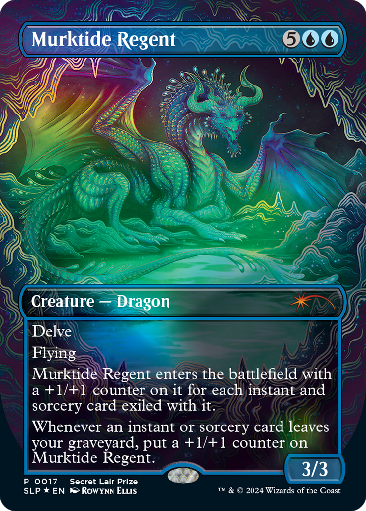 Murktide Regent (Borderless) [Secret Lair Showdown] Foil