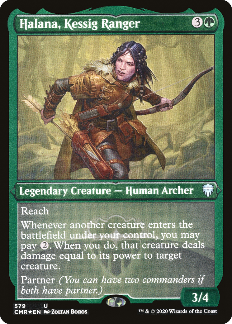 Halana, Kessig Ranger (Foil Etched) [Commander Legends] Etched Foil