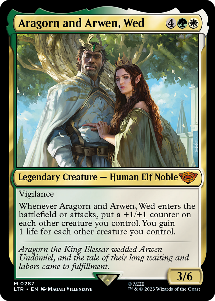 Aragorn and Arwen, Wed - The Lord of the Rings: Tales of Middle-earth Foil