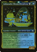 Ambassador Blorpityblorpboop (Showcase) (Galaxy Foil) - Unfinity: (Showcase) Foil