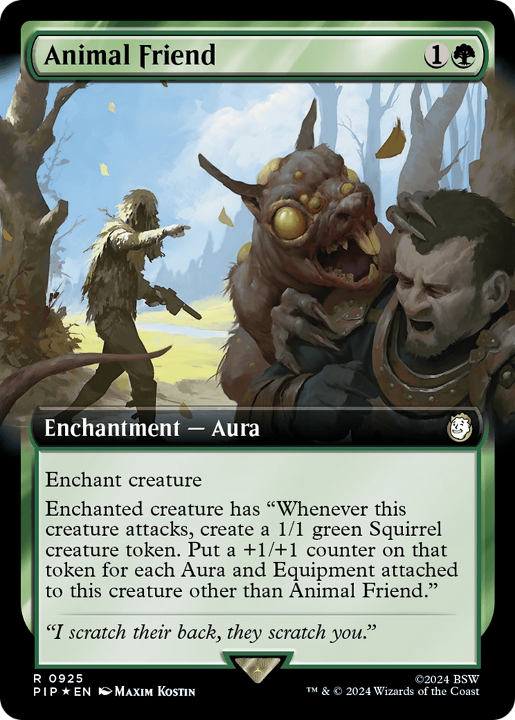 Animal Friend (Extended Art) (Surge Foil) - Fallout: (Extended Art) Foil