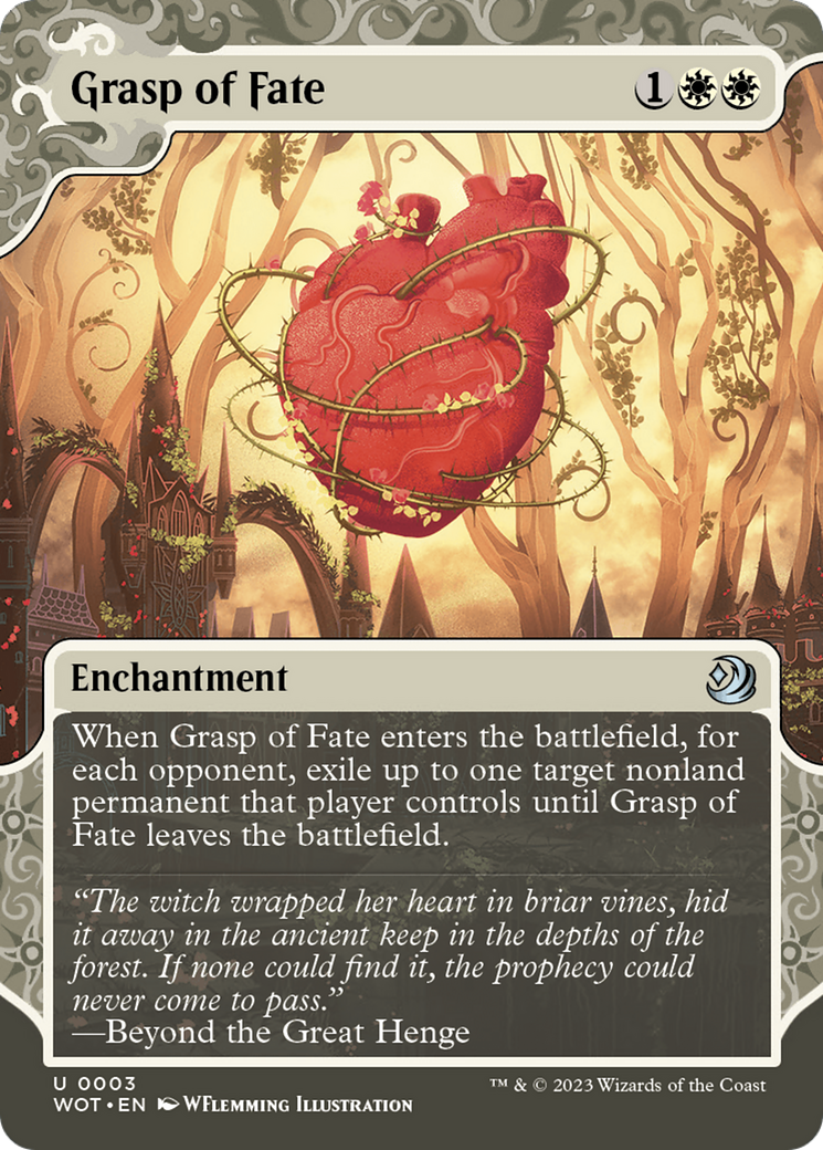 Grasp of Fate: (Showcase) (Borderless) [Wilds of Eldraine: Enchanting Tales]