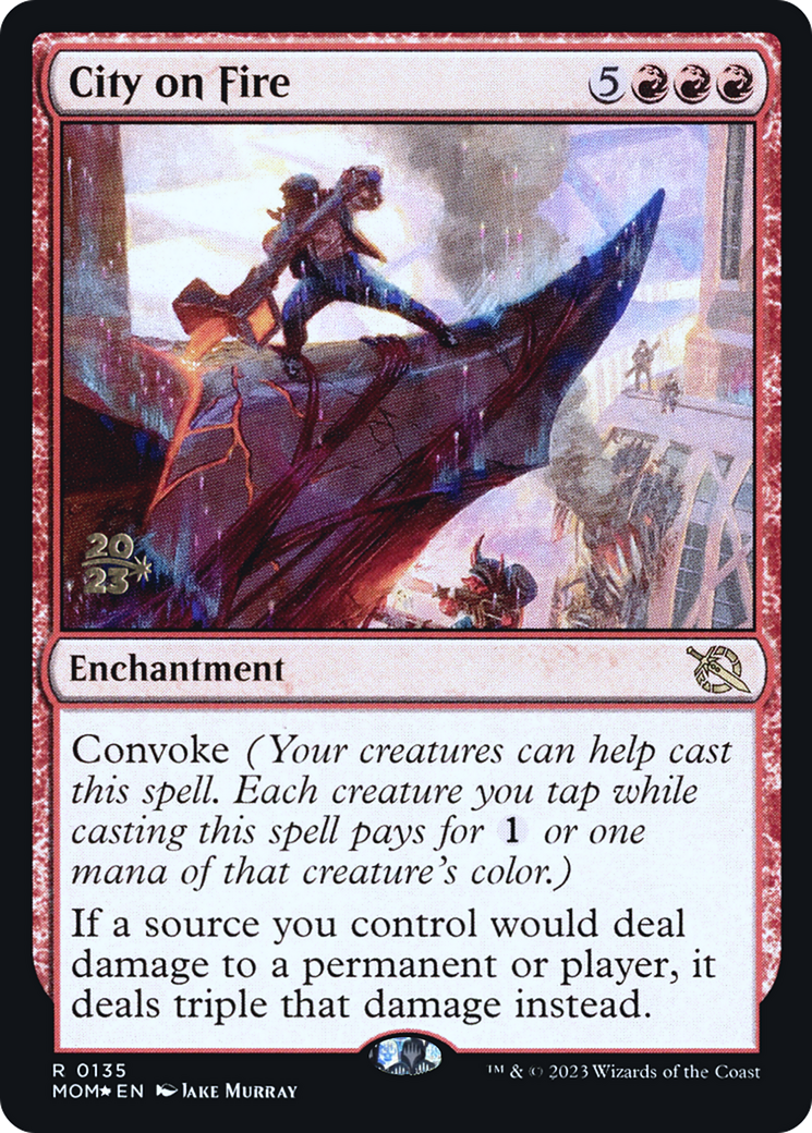 City on Fire [March of the Machine Promos] Foil