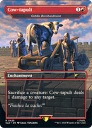 Cow-tapult - Goblin Bombardment (Borderless) [Secret Lair Drop] / Cow-tapult