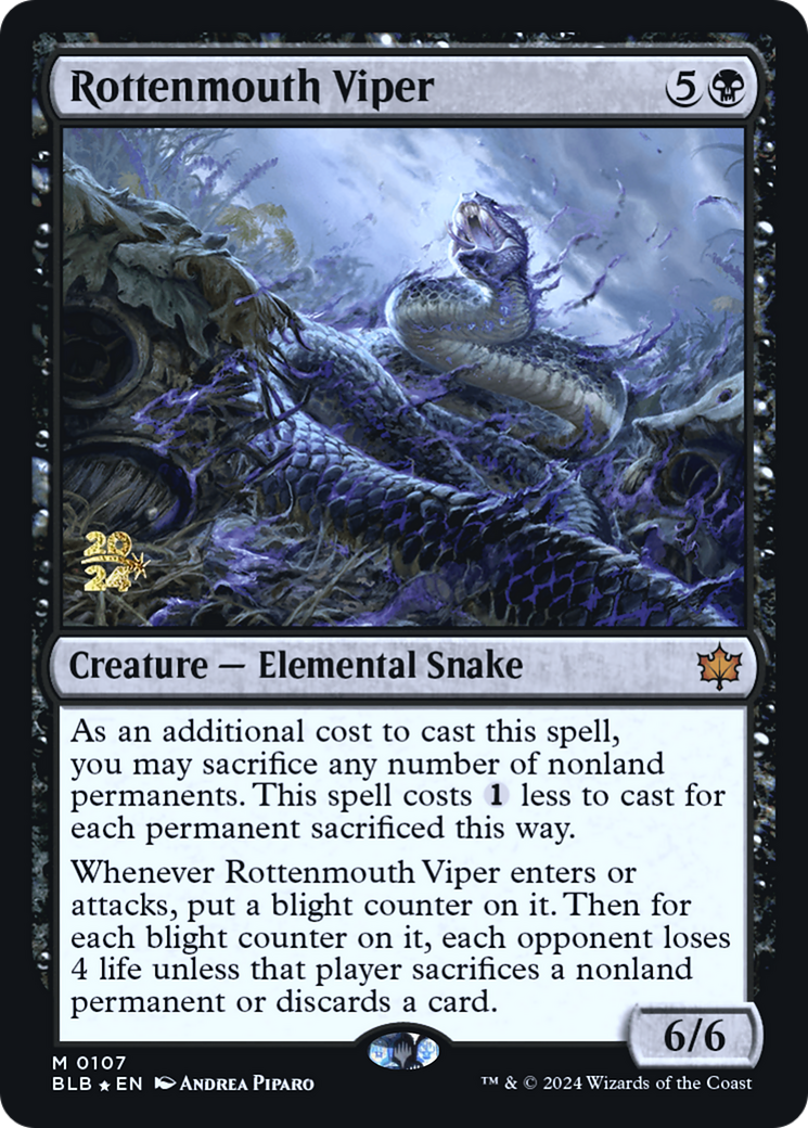 Rottenmouth Viper [Bloomburrow Promos] Foil