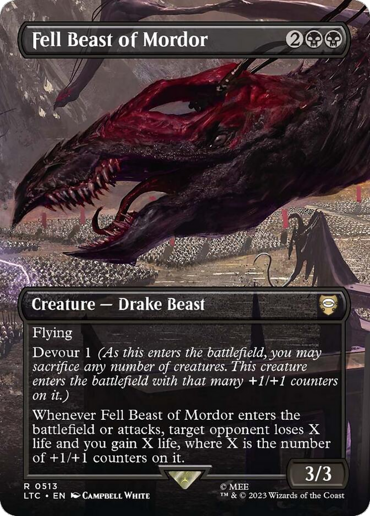 Fell Beast of Mordor (Borderless) [Tales of Middle-earth Commander]