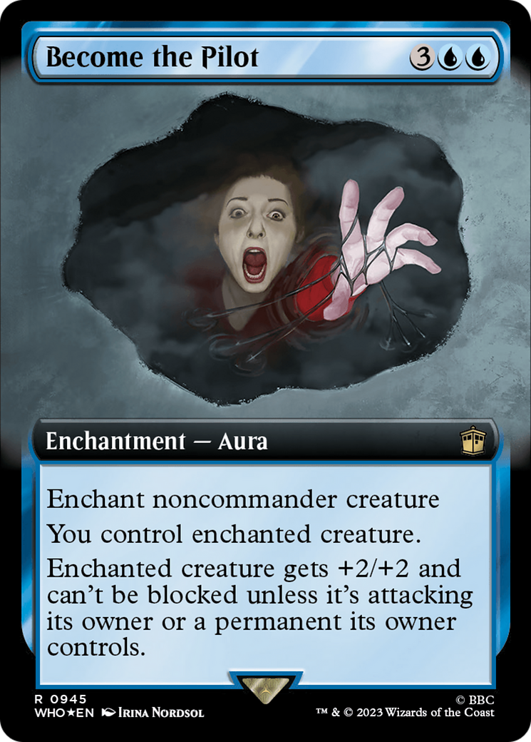 Become the Pilot (Extended Art) (Surge Foil) - Doctor Who: (Extended Art) Foil