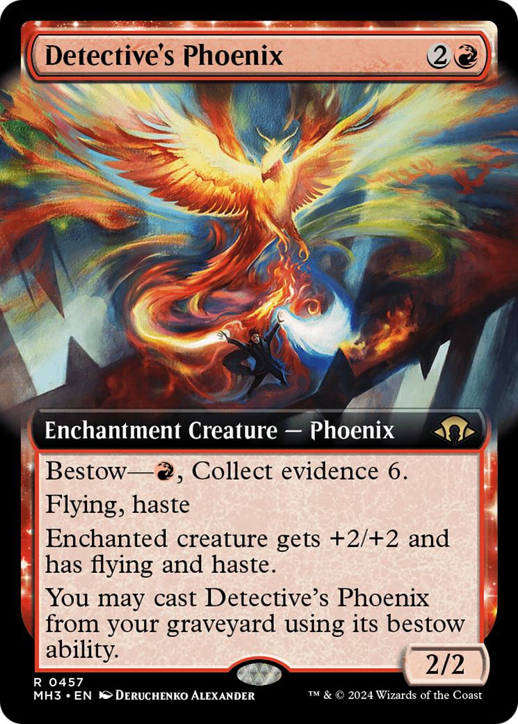 Detective's Phoenix (Extended Art): (Extended Art, enchantment) [Modern Horizons 3]