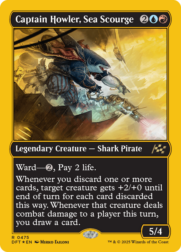 Captain Howler, Sea Scourge (First-Place Foil) - Aetherdrift Foil