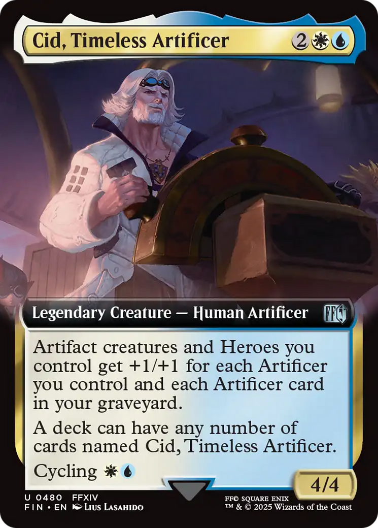 Cid, Timeless Artificer (Extended Art): (Extended Art) [FINAL FANTASY]