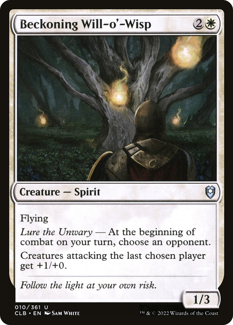 Beckoning Will-o'-Wisp - Commander Legends: Battle for Baldur's Gate