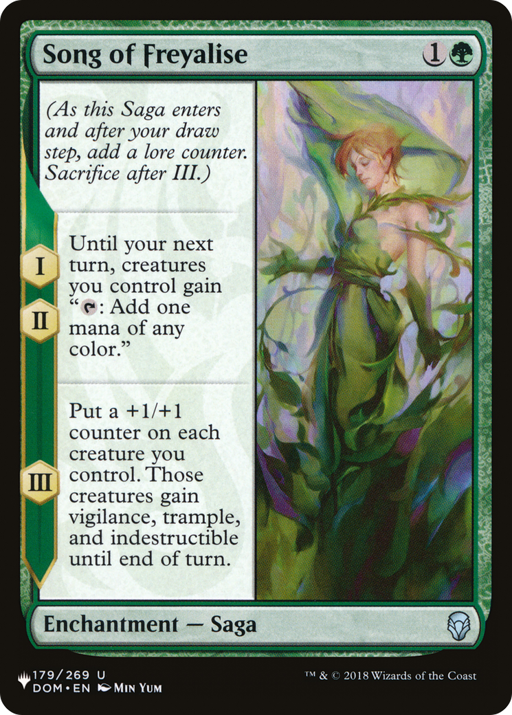 Song of Freyalise - [The List]