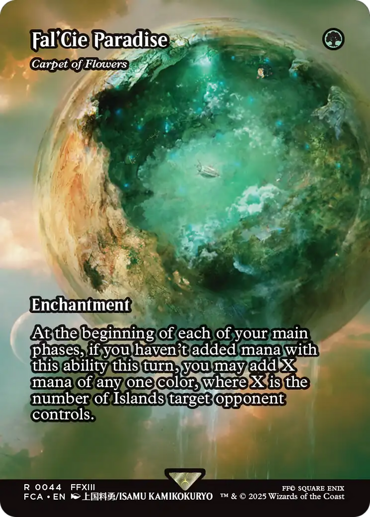 Fal'Cie Paradise - Carpet of Flowers (Showcase): (enchantment) (Borderless) [FINAL FANTASY: Through the Ages] / Fal'Cie Paradise