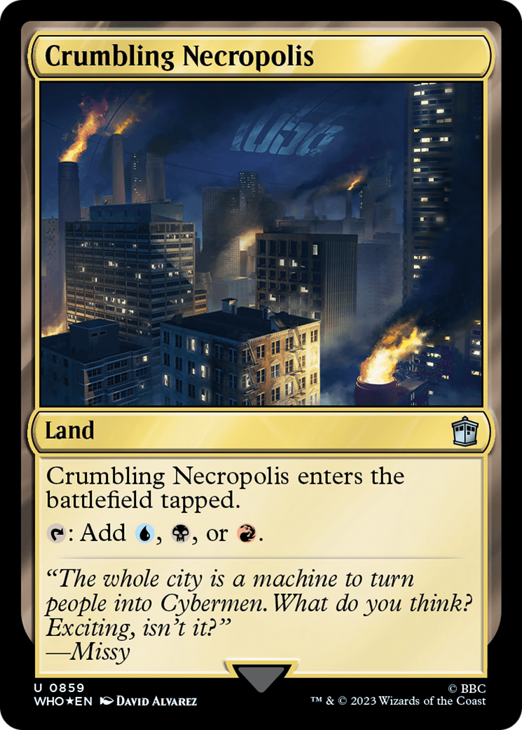 Crumbling Necropolis (Surge Foil) [Doctor Who] Foil