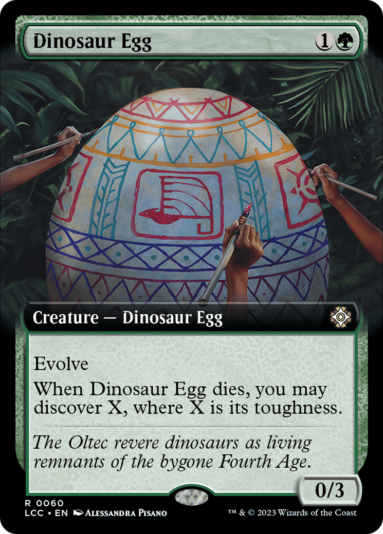 Dinosaur Egg (Extended Art): (Extended Art) [The Lost Caverns of Ixalan Commander]