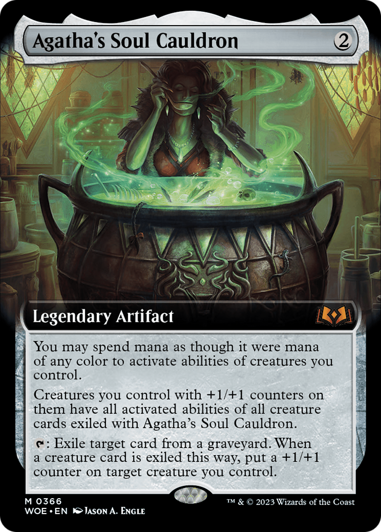 Agatha's Soul Cauldron (Extended Art) - Wilds of Eldraine: (Extended Art)