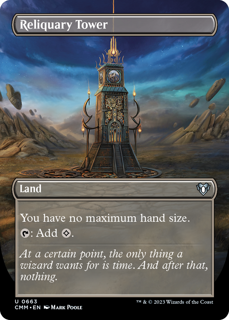 Reliquary Tower (Borderless) - [Commander Masters]