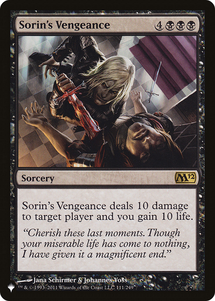 Sorin's Vengeance - [The List]