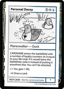Personal Decoy (2021 Edition) [Mystery Booster Playtest Cards]
