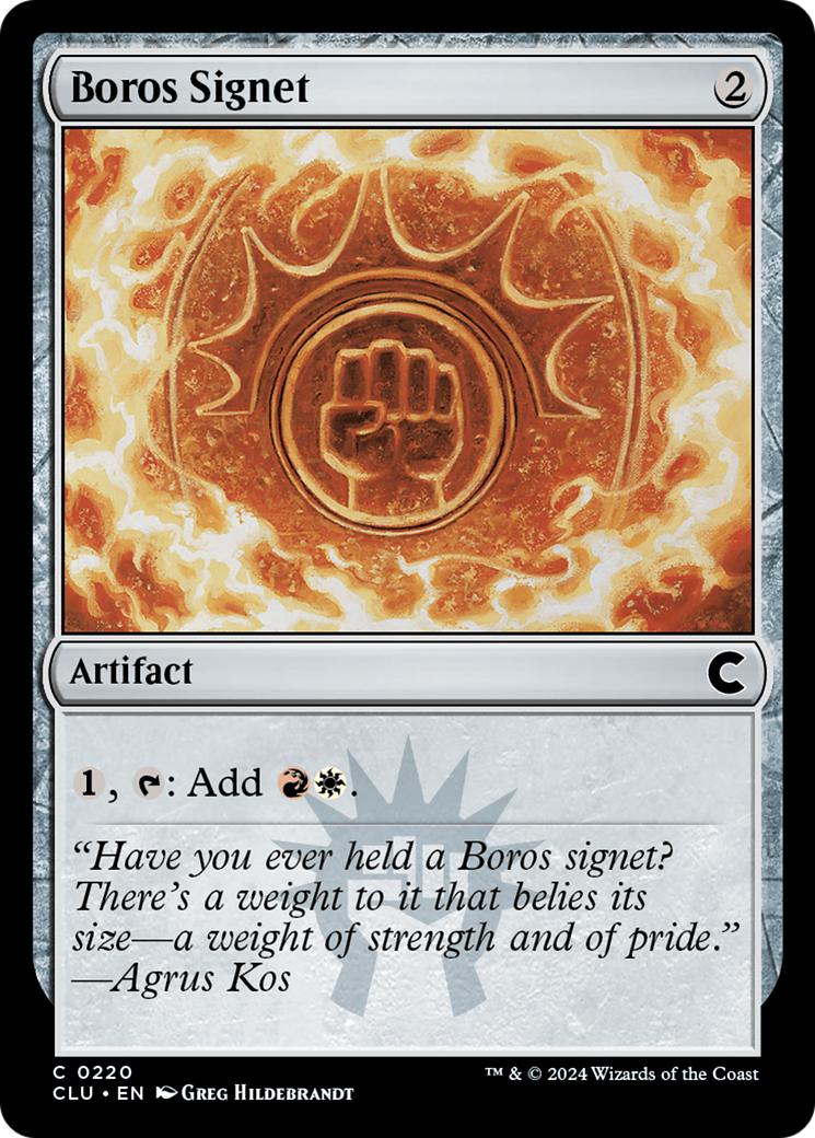 Boros Signet - [Ravnica: Clue Edition]