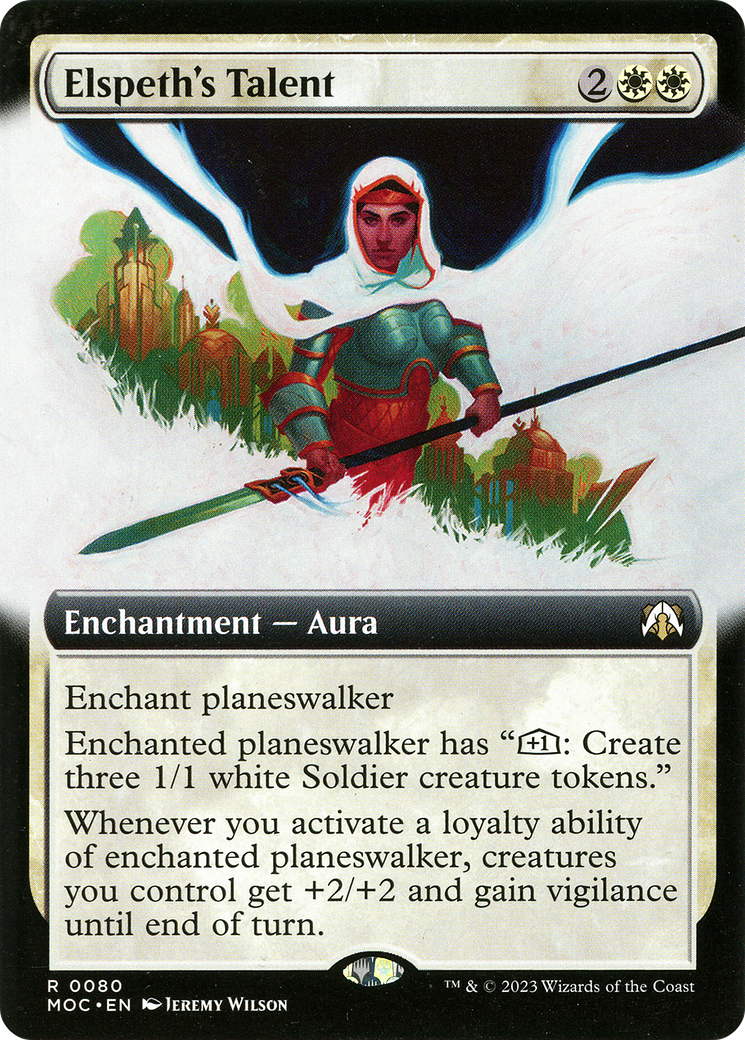 Elspeth's Talent (Extended Art) - March of the Machine Commander: (Extended Art)