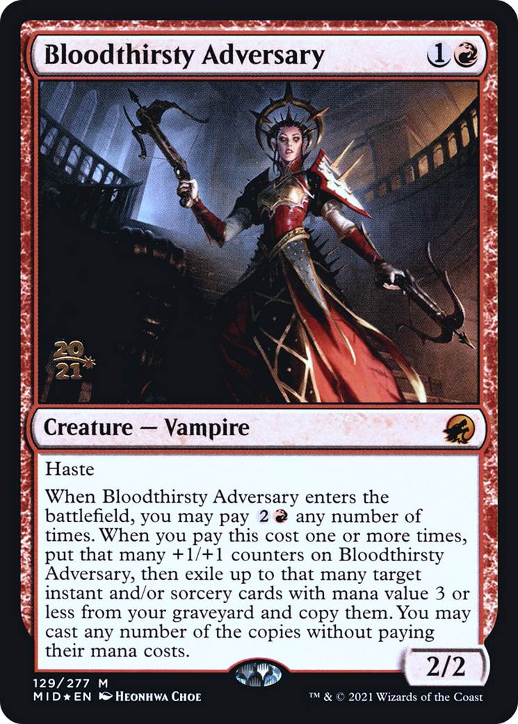 Bloodthirsty Adversary - Innistrad: Midnight Hunt Promos Foil