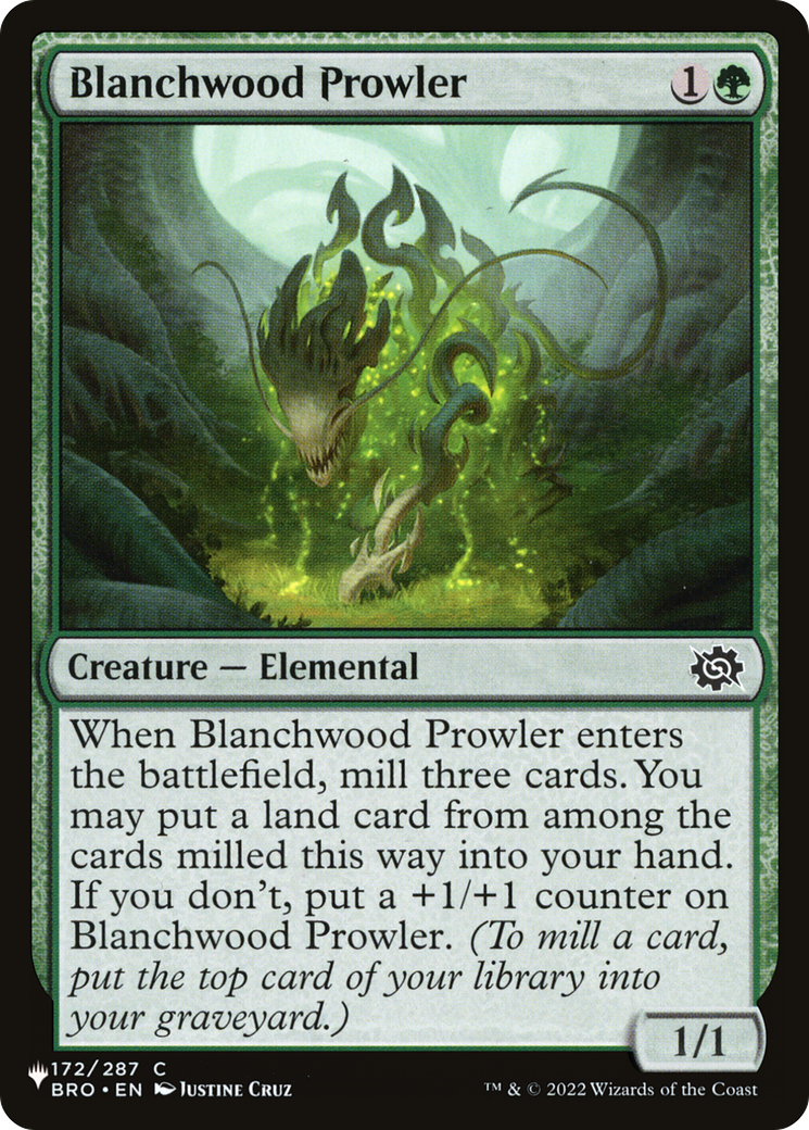 Blanchwood Prowler - The List