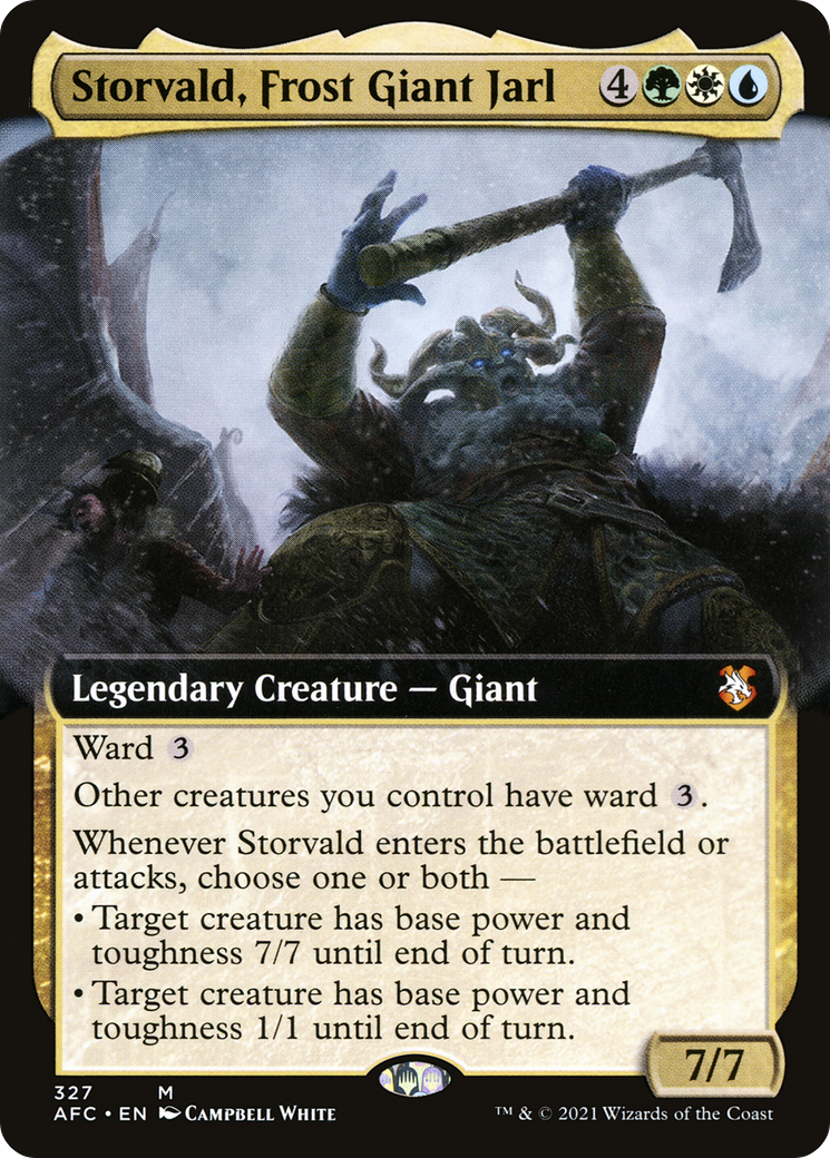 Storvald, Frost Giant Jarl (Extended Art) - [Forgotten Realms Commander]: (Extended Art)
