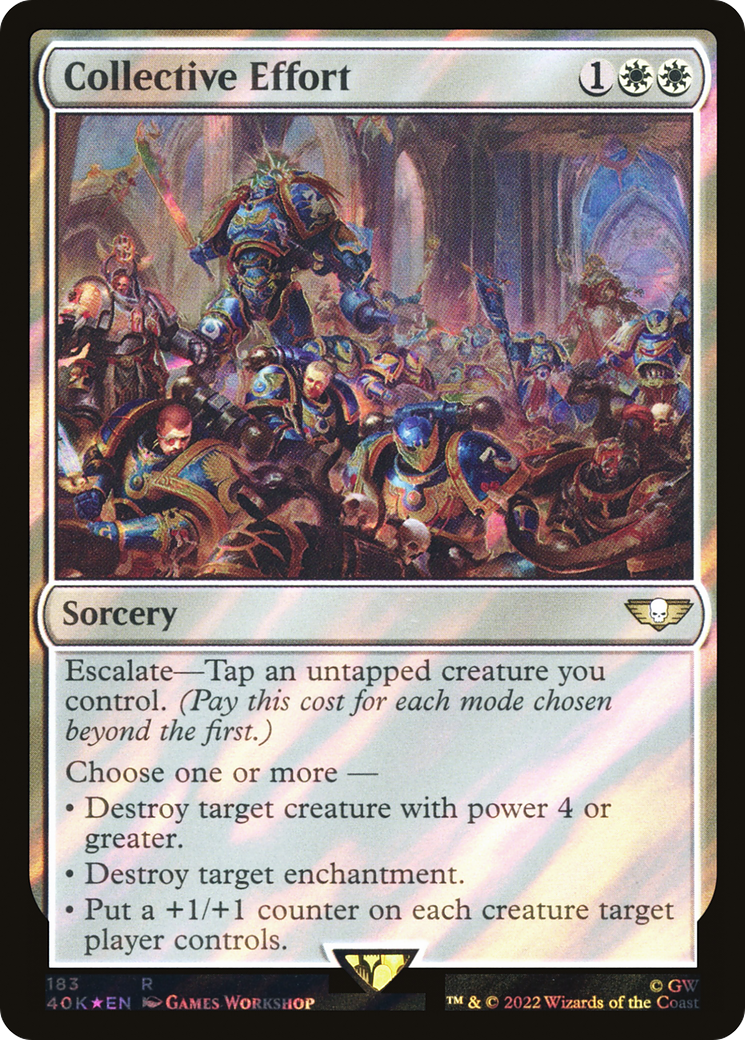 Collective Effort (Surge Foil) [Warhammer 40,000 Commander] Foil