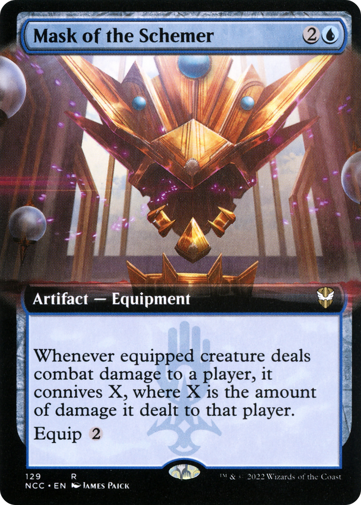 Mask of the Schemer (Extended Art) - [New Capenna Commander]: (Extended Art)