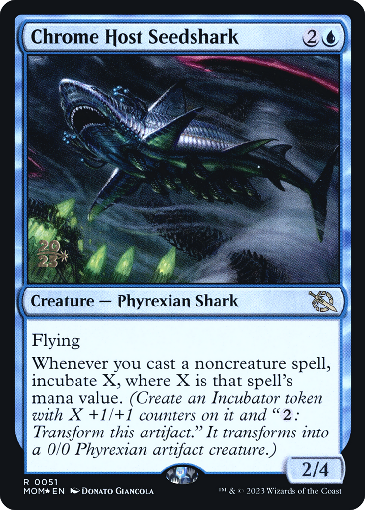 Chrome Host Seedshark - March of the Machine Promos Foil