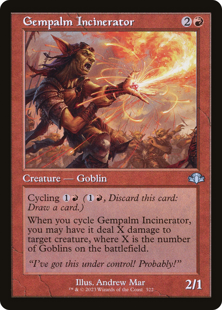 Gempalm Incinerator (Retro Frame) [Dominaria Remastered]