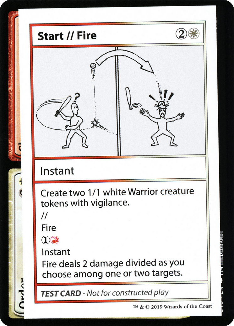 Start // Fire (No PW Symbol) - [Mystery Booster Playtest Cards 2021]
