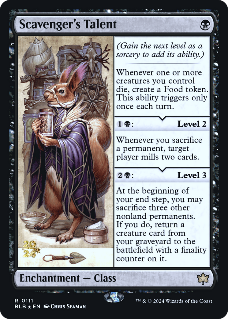 Scavenger's Talent [Bloomburrow Prerelease Promos]