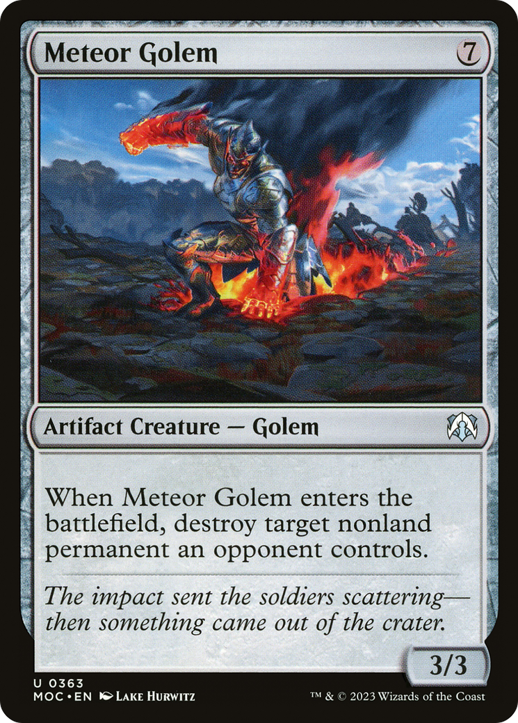Meteor Golem - [March of the Machine Commander]