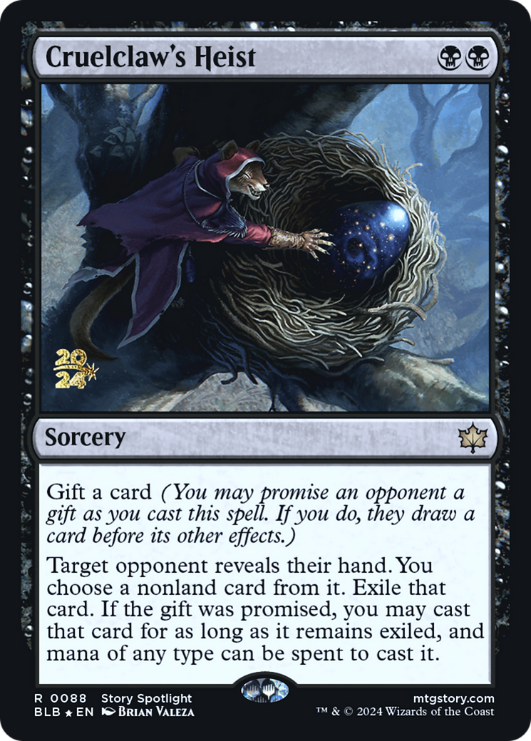 Cruelclaw's Heist [Bloomburrow Promos] Foil