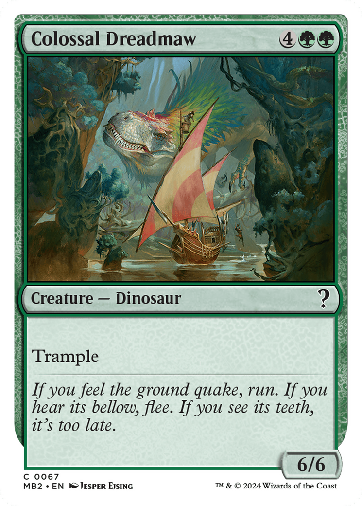 Colossal Dreadmaw (White Border) - Mystery Booster 2