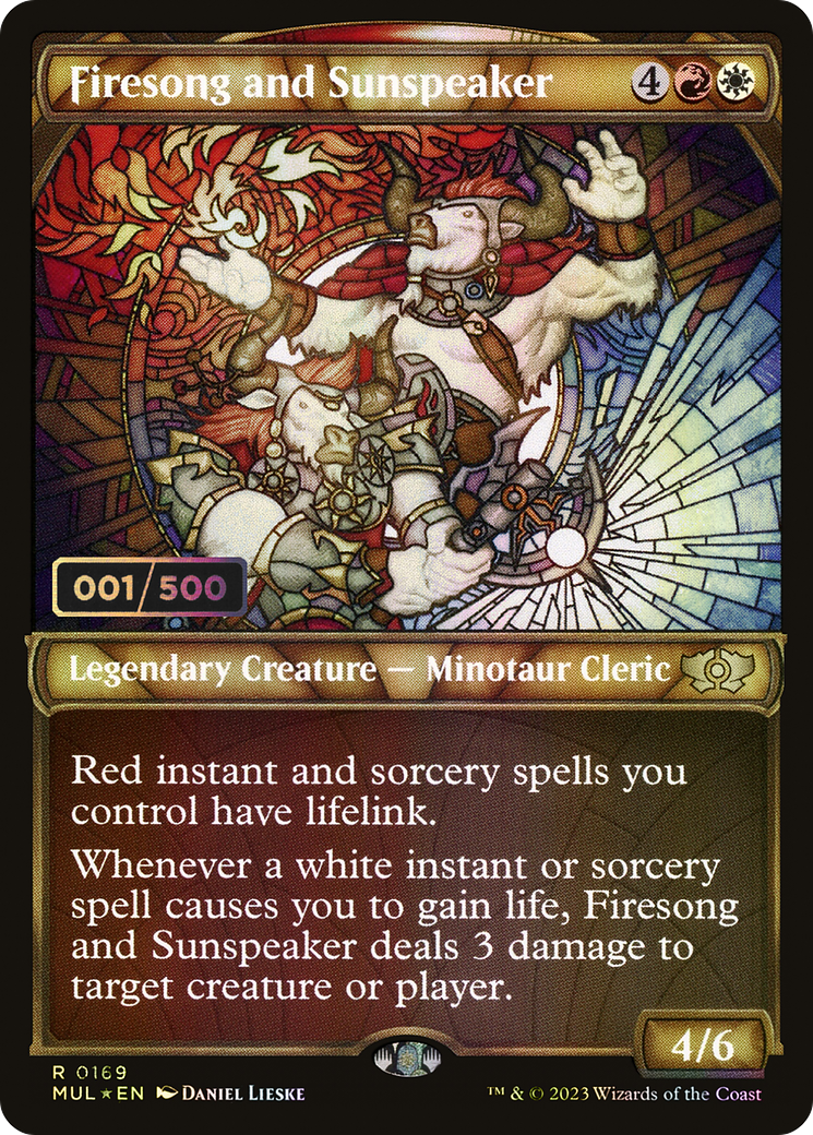 Firesong and Sunspeaker (Serial Numbered): (Showcase) [Multiverse Legends] Foil