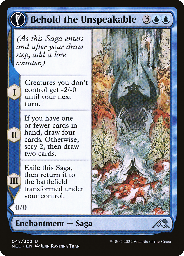 Behold the Unspeakable - Kamigawa: Neon Dynasty: (fandfc, enchantment)