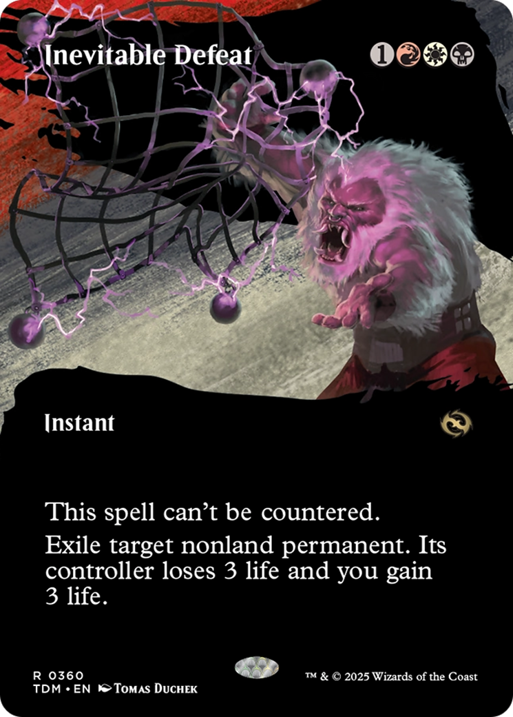 Inevitable Defeat (Borderless): (Showcase) [Tarkir: Dragonstorm]